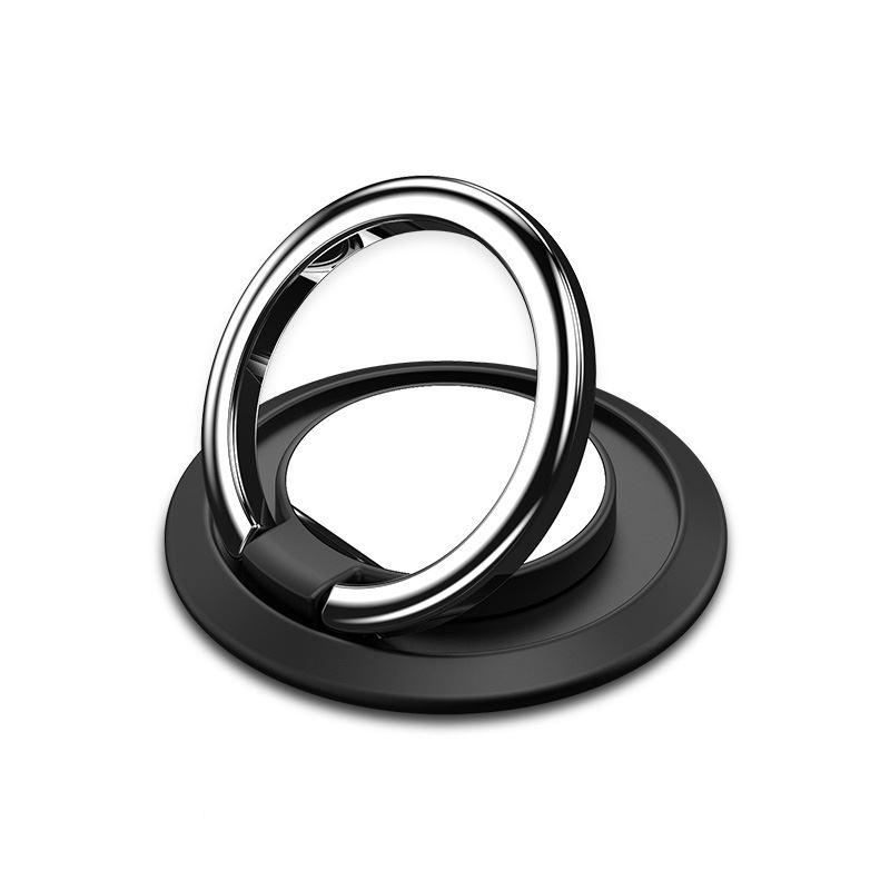 360° drehbarer Handyring aus Metall – einfach zu montieren, vielseitig einsetzbar, edles Design in Silber matt-schwarz