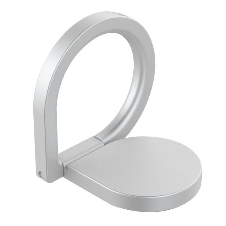 Handyring in Tropfenform aus Metall – selbstklebend, leicht zu montieren, matt silber