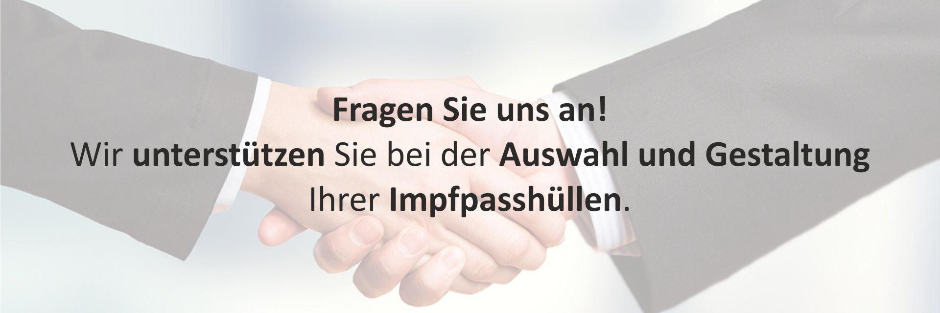 Zwei Menschen geben sich die Hand im Hintergrund, Text überlagert das Bild – Symbol für Zusammenarbeit und Kommunikation