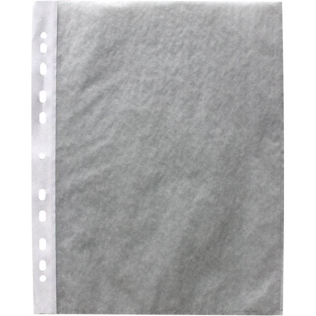 Prospekthülle DIN A4 aus Pergamyn-Papier, oben offen, mit Abheftrand