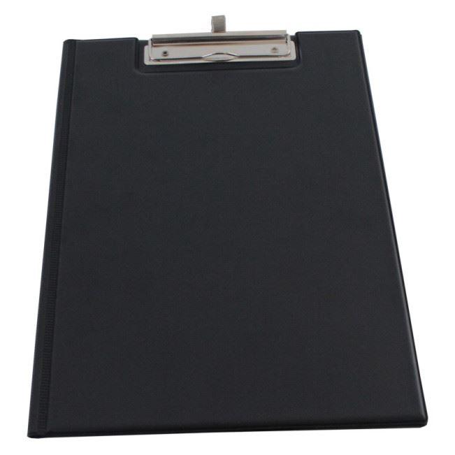 Klemmmappe A4 aus PVC-Weichfolie in schwarz