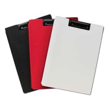 Klemmmappen A4 aus Polyfoam in schwarz, rot und weiß
