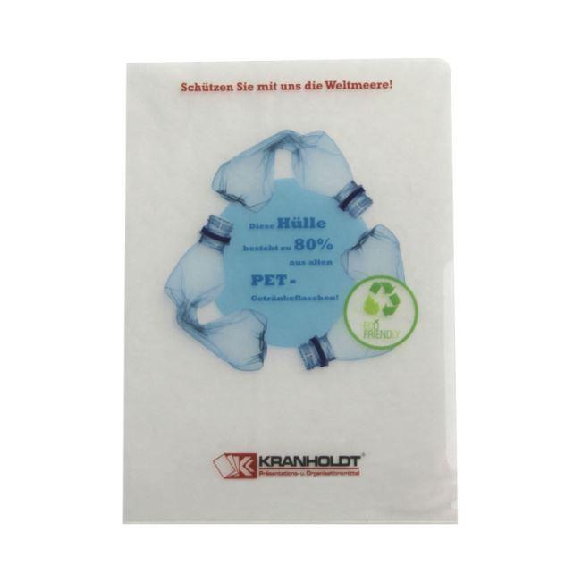 Sichthülle A4 aus RPET mit Aufdruck